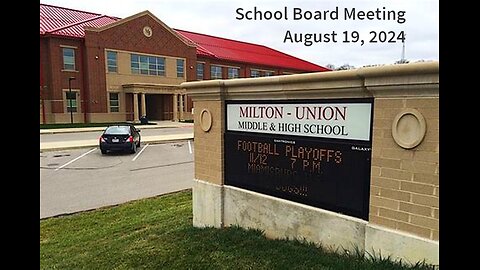 West Milton Board of Education August 19 2024