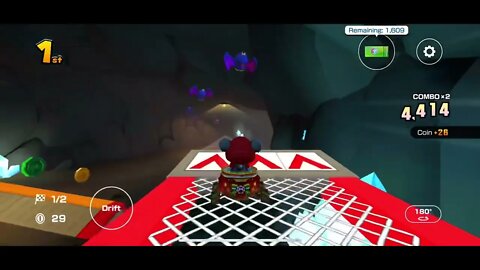 Mario Kart Tour - N64 Choco Mountain R/T Gameplay