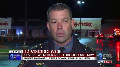 Gushing winds cause building collapse at TJ Maxx store in Mount Airy