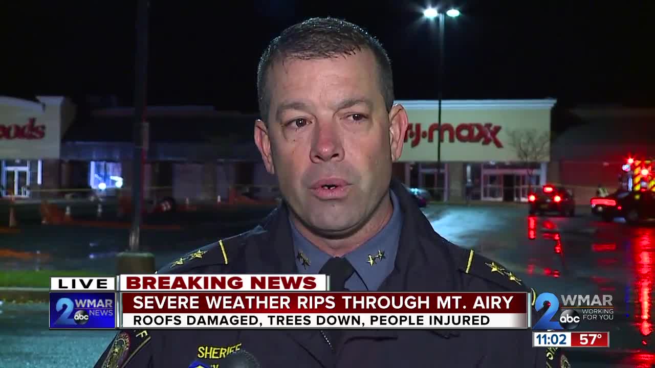 Gushing winds cause building collapse at TJ Maxx store in Mount Airy