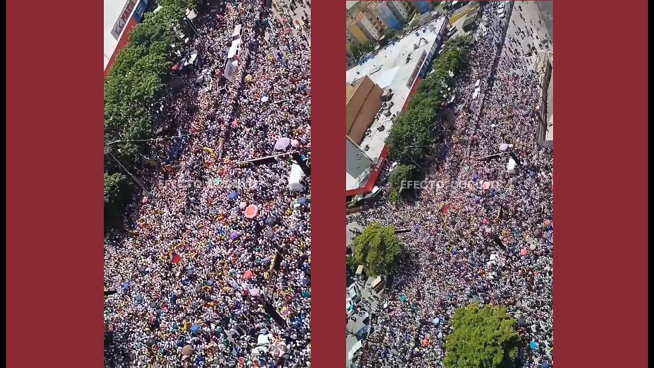 HUGE❗ Massive protest against Socialism taking place in Venezuela again