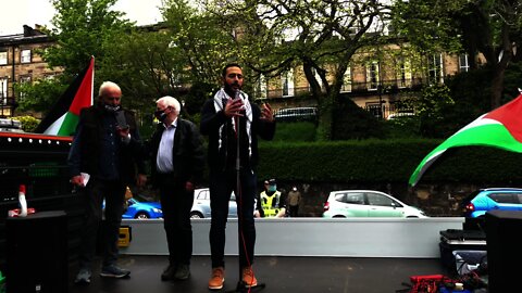 Palestinian Lecturer Talking About The Issues In The Middle East From A Palestinian Perspective