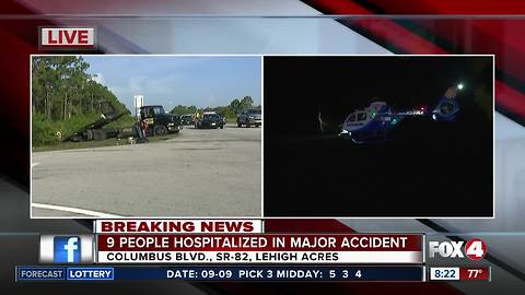 Several injuries in serious crash on State Road 82 - 8:22 am update