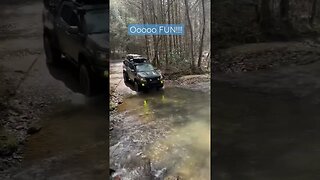 4x4 Taking a Dip in a Creek in Tennessee!! #shorts