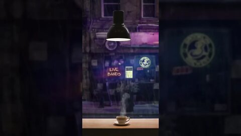 Rainy Night Jazz Coffee Shop Ambience ☕ Relaxing Piano Jazz #Shorts 11