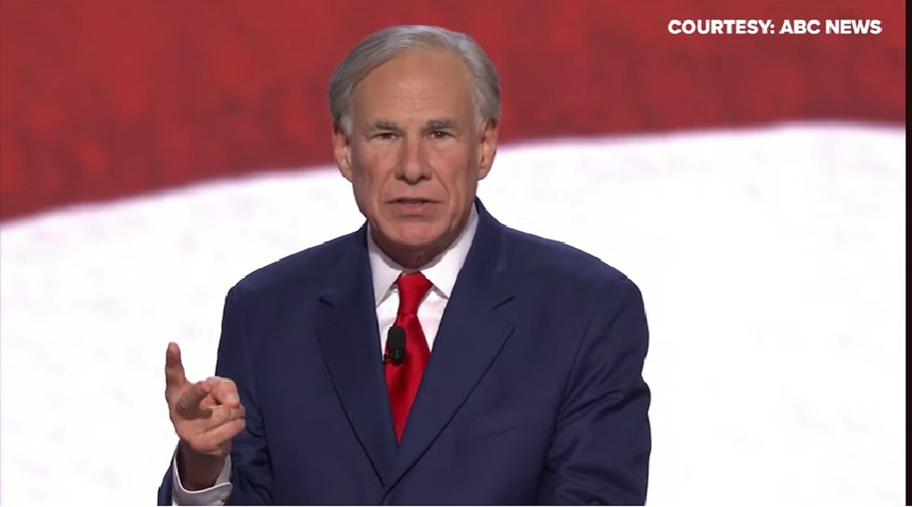 Greg Abbott's Fiery Speech At The RNC!