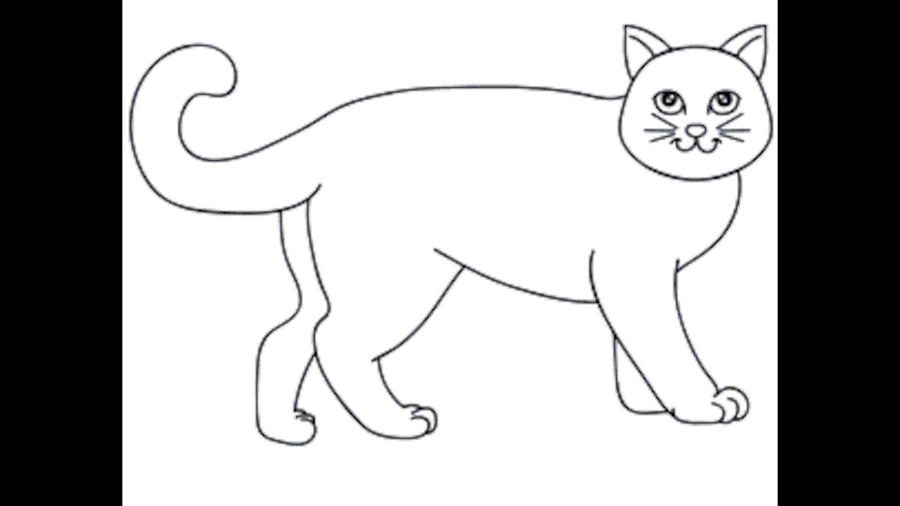 The Easiest Way, How To Turn The Word Cat Into A Cartoon.