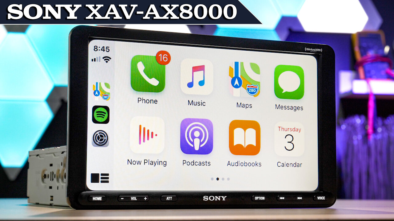 Sony XAV-AX8000 - 8.95" Single DIN with Apple Carplay and Android Auto