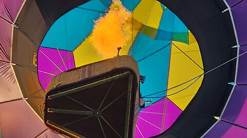 Southbound flight in a Hot Air Balloon