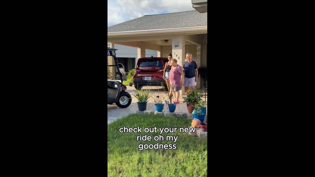 GIVING AWAY A $5,000 GOLF CART TO A GRANDMA AND GRANDPA