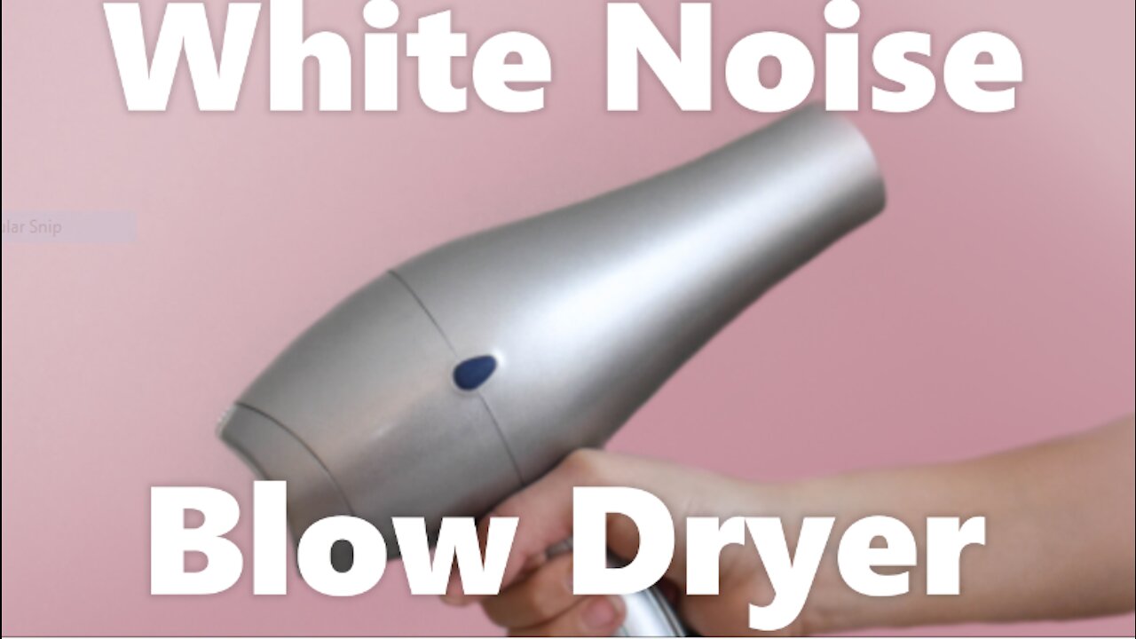 White Noise Blow Dryer. Deep Sleep Insomnia Relaxing Stress & Anxiety Relief Calming Relax Relax2U