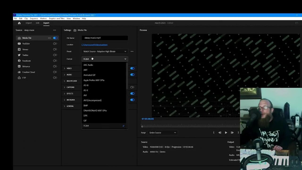 making some sleep music for youtube