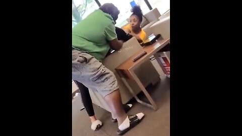 Older Guy Tries To Break Up A Female Hoodrat Fight And Learns It's A Huge Mistake