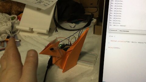 Anigami Experiment #1- IR Proximity Sensing