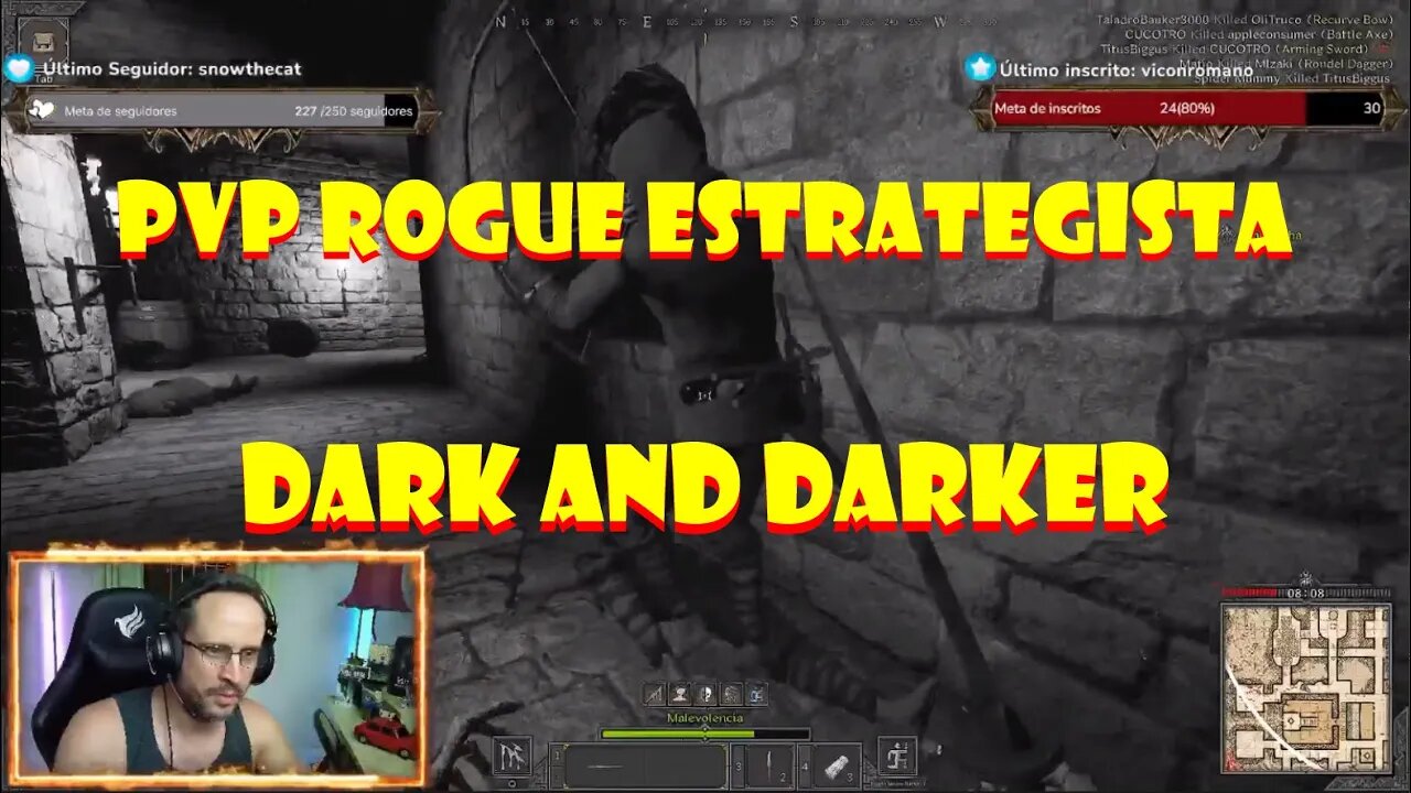 Gameplay Dark and Darker Alpha Player Test - PVP - Rogue Estrategista