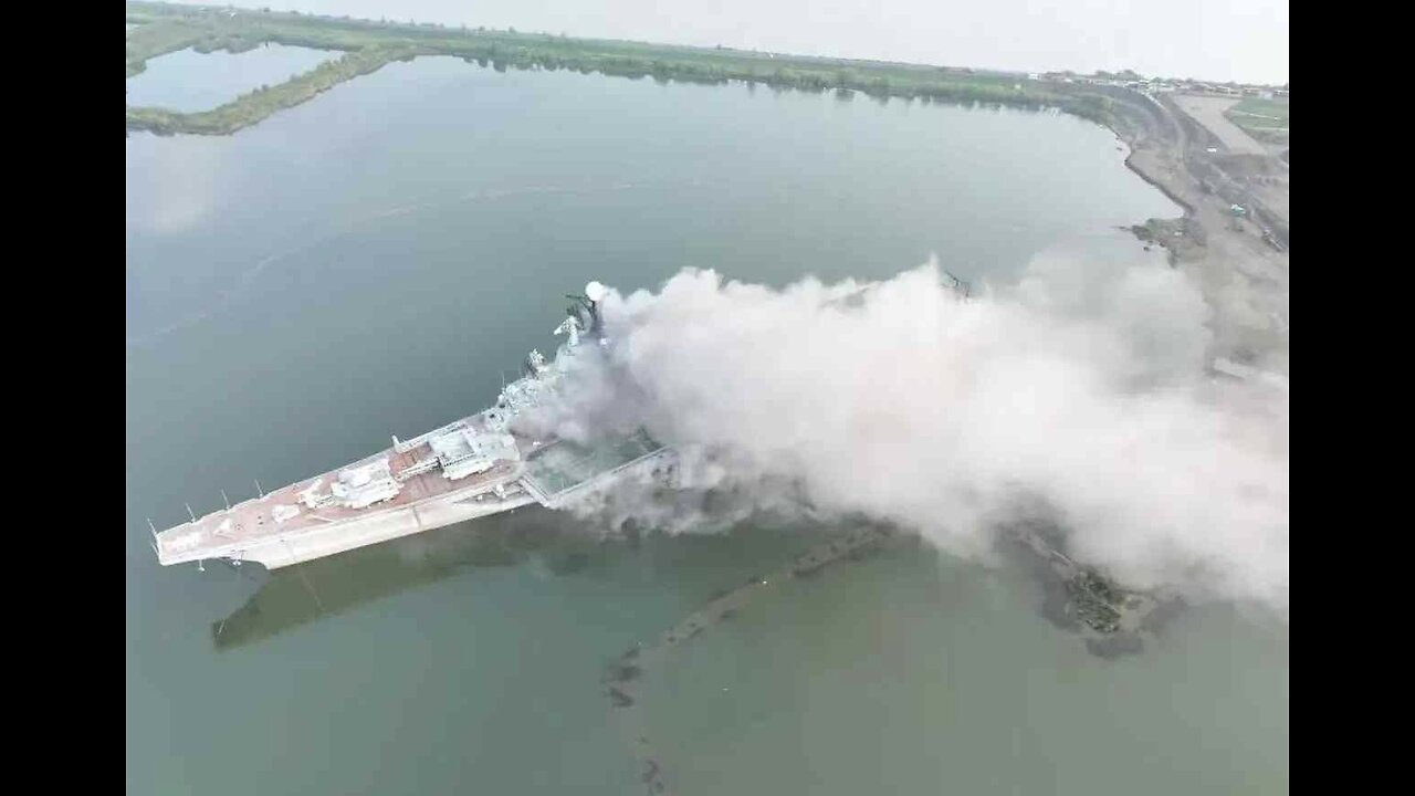 Breaking News! Chinese Aircraft Carrier goes up in smoke. Russia getting hammered.