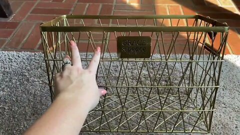 Mary and Martha: NEW gold baskets to organize