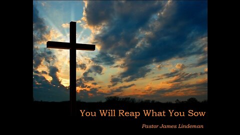 You Will Reap What You Sow