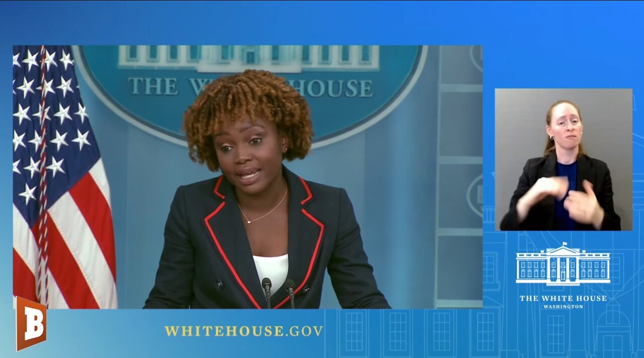 WH Press Secretary Karine Jean-Pierre speaking with reporters...