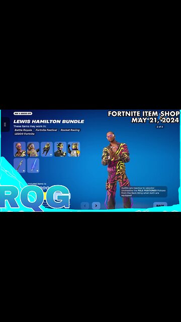 LEWIS HAMILTON IS BACK… BUT NO GEAR BUNDLE☹️ FORTNITE ITEM SHOP (May 21, 2024)
