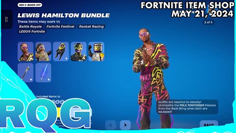 LEWIS HAMILTON IS BACK… BUT NO GEAR BUNDLE☹️ FORTNITE ITEM SHOP (May 21, 2024)