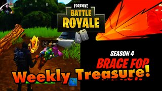 Fortnite Battle Royale - Weekly Treasure Challenge Location + Season 4 TEASER!