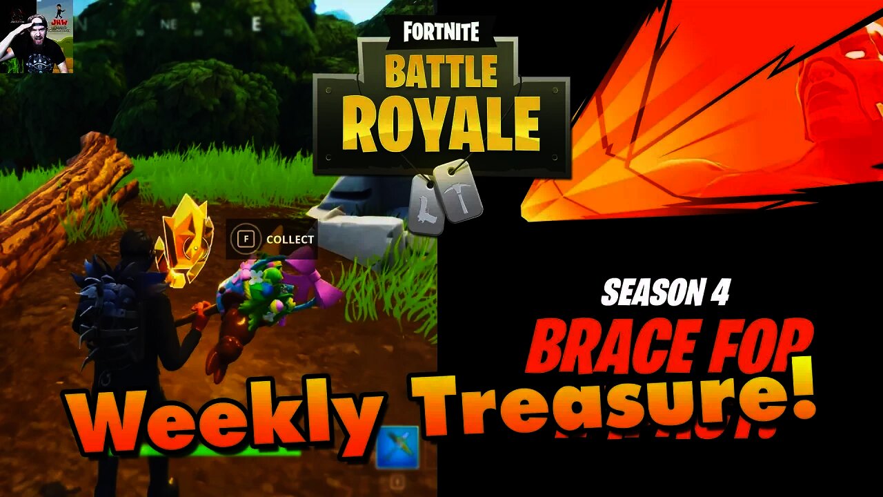 Fortnite Battle Royale - Weekly Treasure Challenge Location + Season 4 TEASER!