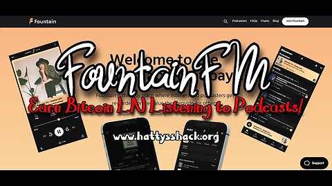 FountainFM - Earn Bitcoin LN Listening to Podcasts