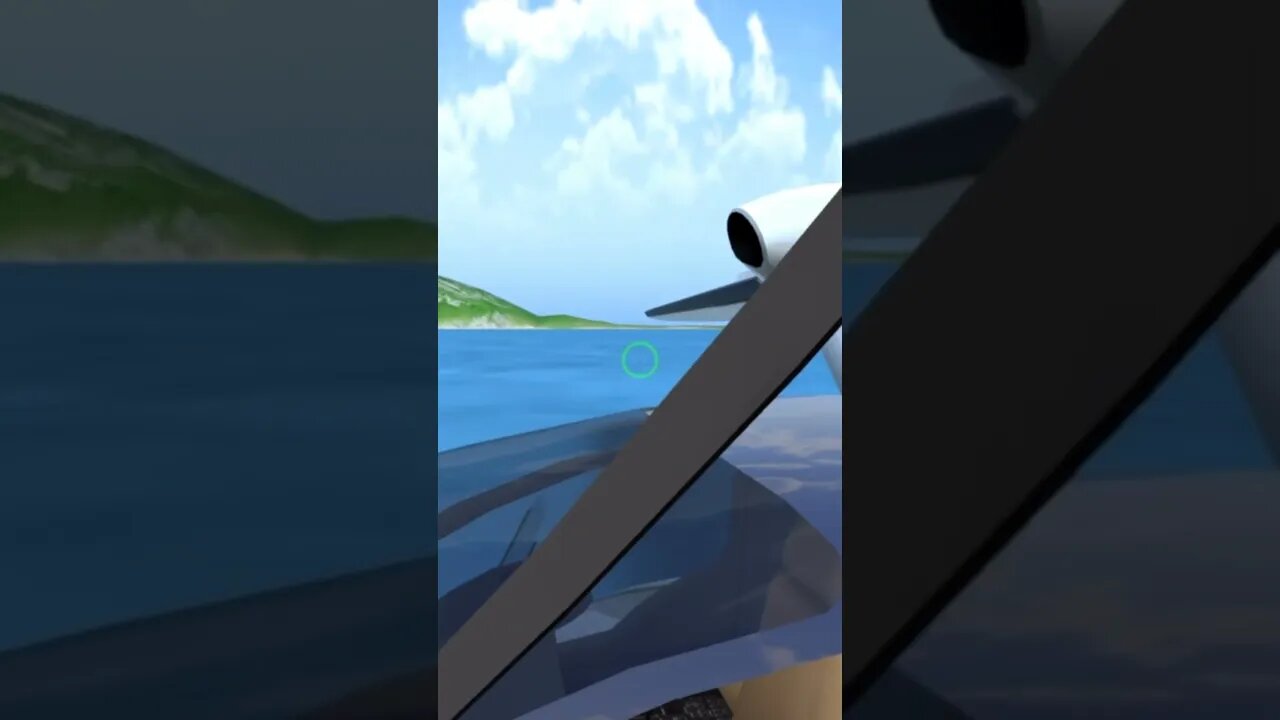 Riding PS-26 across the water | Turboprop Flight Simulator #shorts