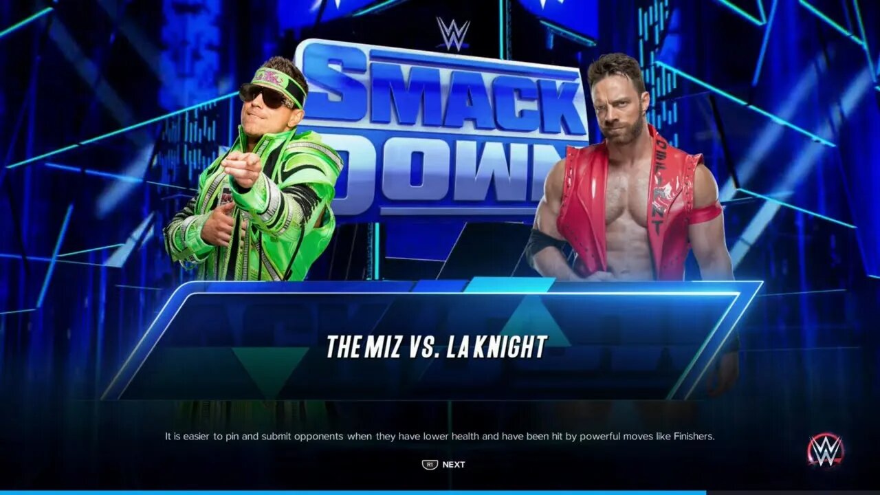 Smackdown LA Knight vs The Miz