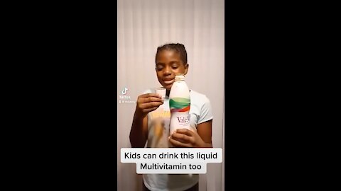 Kids can take liquid Multivitamin too