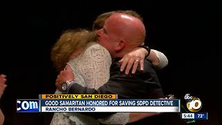 Good Samaritan honored for saving SDPD detective