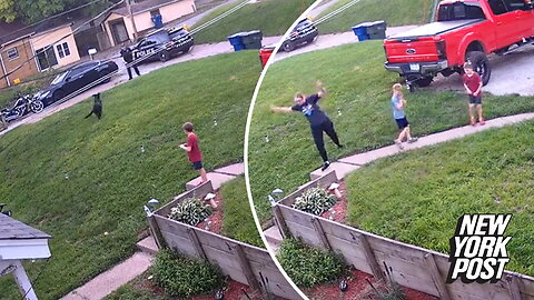 Horrified family watches as a cop shoots and kills their dog