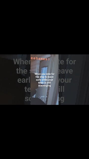 When you vote for the ship to leave while your team is still scavenging