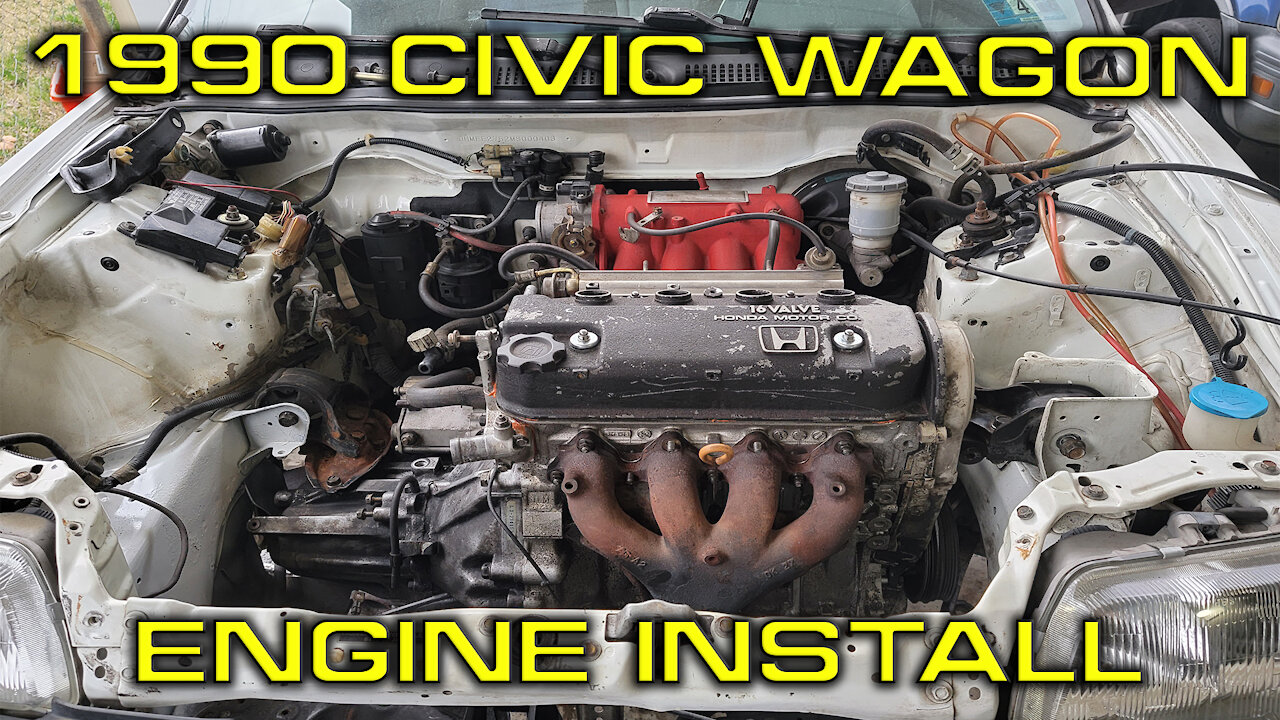 1990 Civic Wagon ZC Engine Install