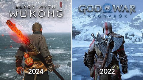 God of War Ragnarök vs Black Myth Wukong - Physics and Details Comparison