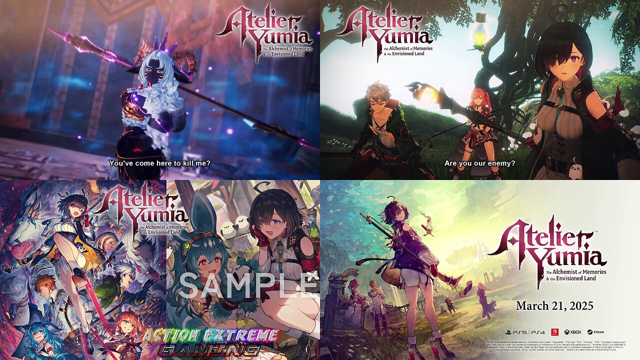 Atelier Yumia: The Alchemist of Memories & the Envisioned Land (Sneak Preview Trailer 3) [March 21st,2025 Release Date]