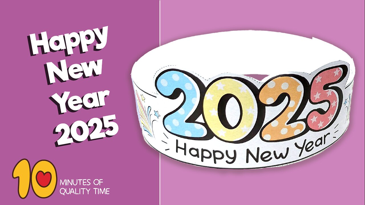 2025 Printable Headband Hat Craft