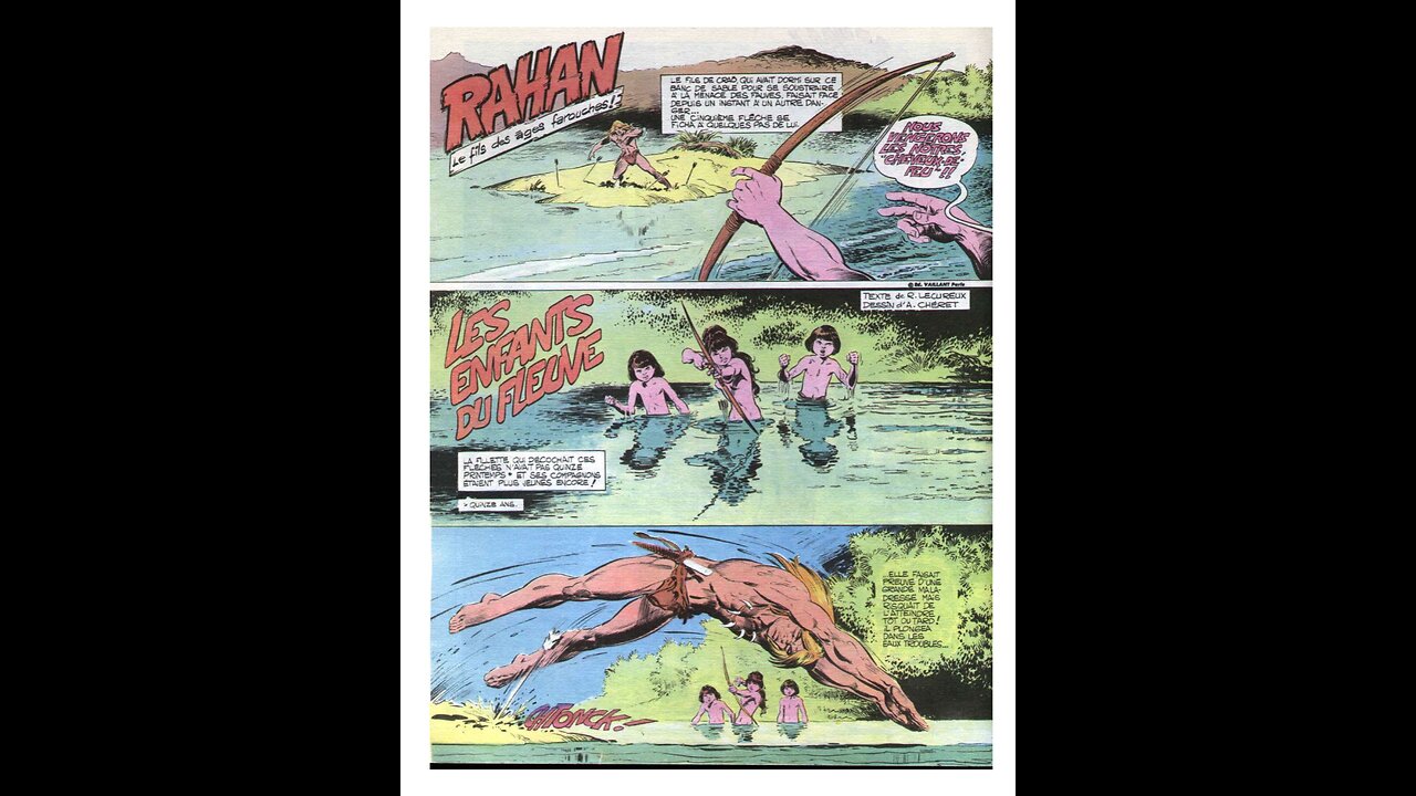 Rahan. Episode Seventy Five. By Roger Lecureux. The Children of the River. A Puke (TM) Comic.