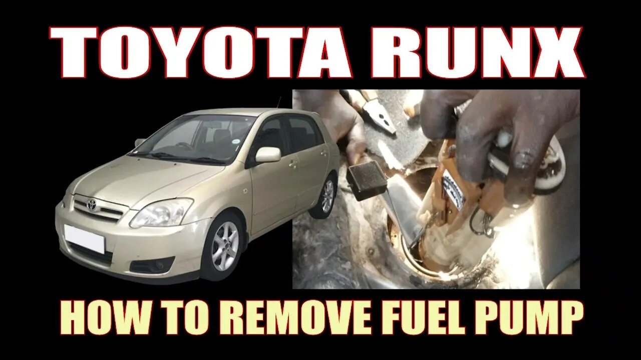 TOYOTA RUNX - HOW TO REMOVE FUEL PUMP #shorts