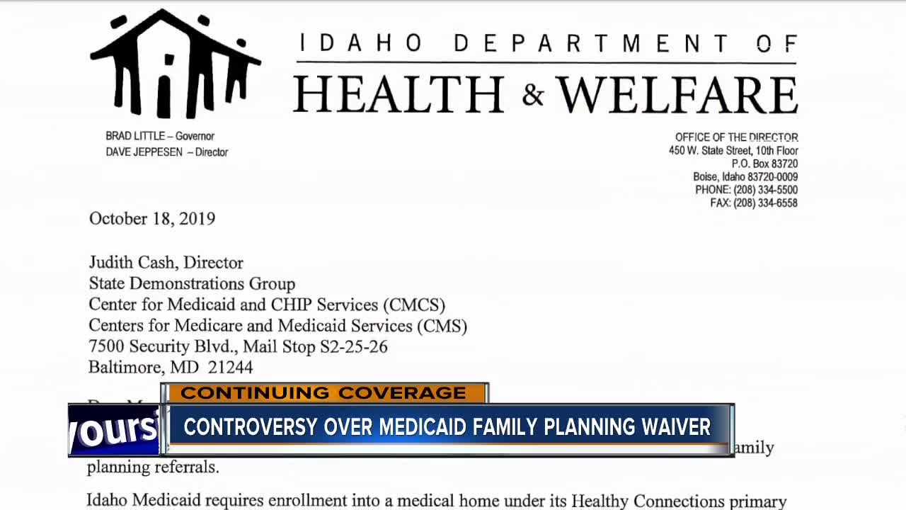 Idaho officials submit Medicaid expansion waiver regarding family planning processes