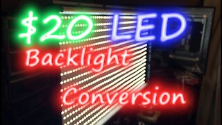 $20 HDTV Backlight Conversion with LED Strips