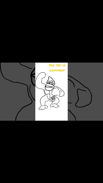 Drawing Donkey Kong Toy! #donkeykong #nintendo #drawing