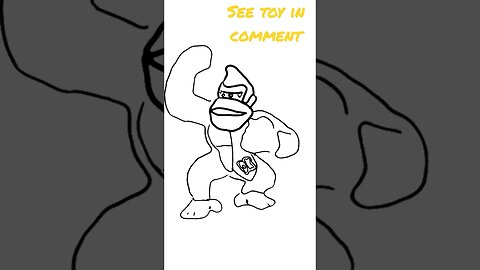 Drawing Donkey Kong Toy! #donkeykong #nintendo #drawing