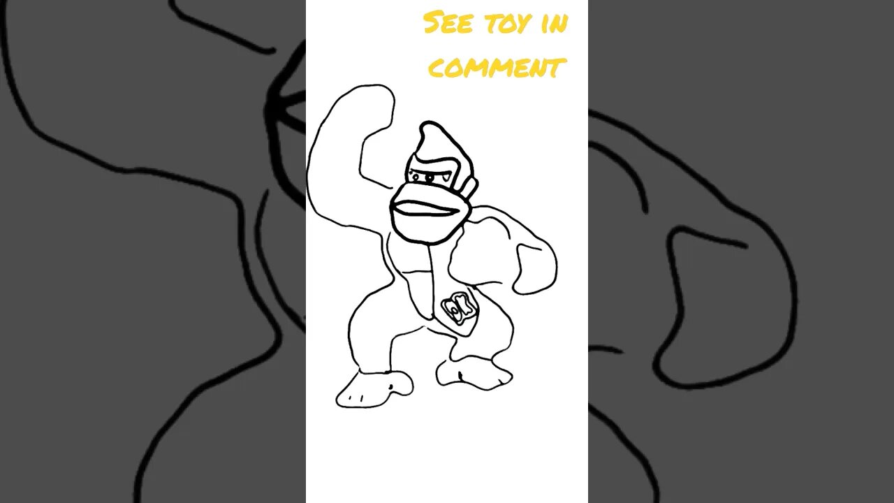 Drawing Donkey Kong Toy! #donkeykong #nintendo #drawing