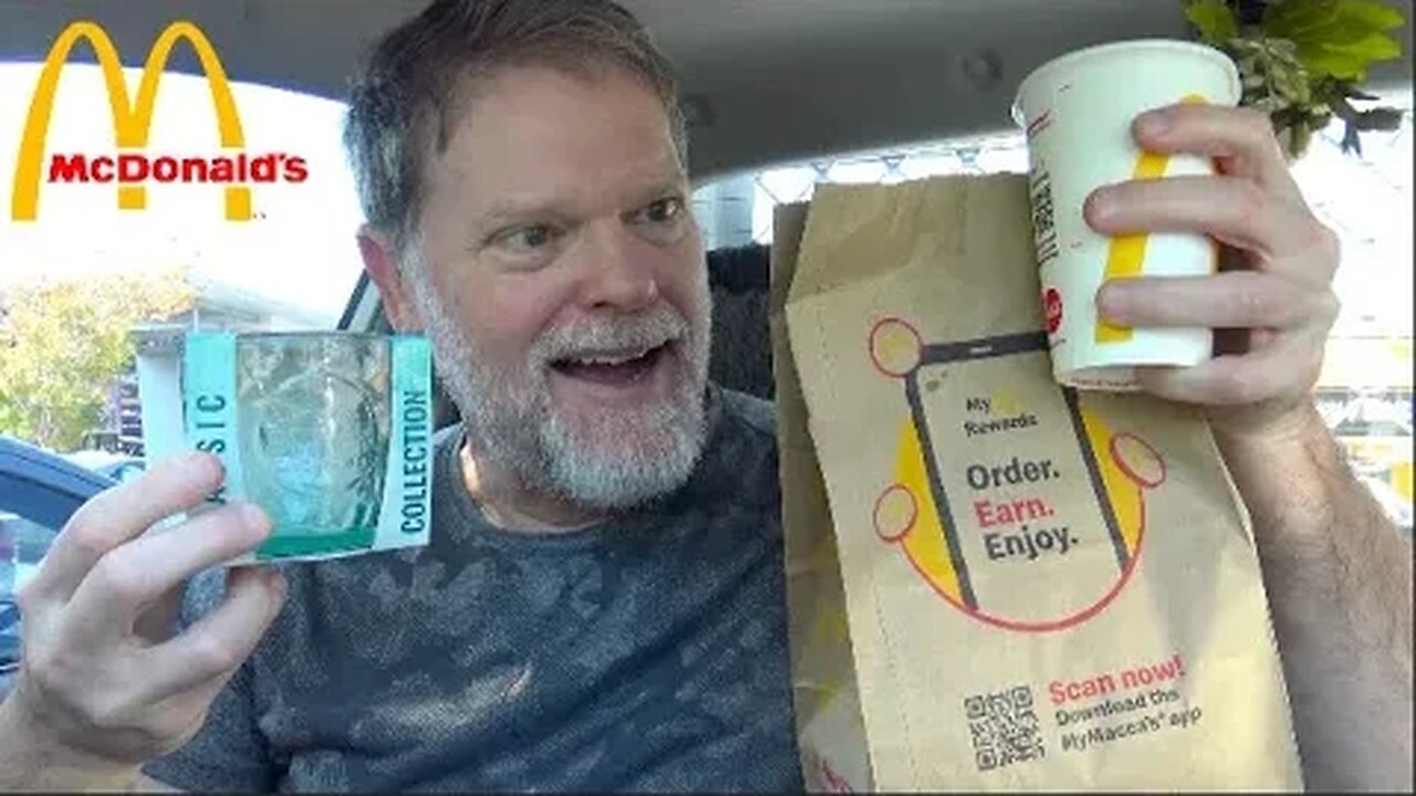 McDonald's Quarter Pounder Deluxe Meal With Free Glass!