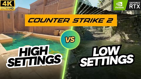 CS2: High vs. Low Settings 🔥 FPS & Graphics Comparison | NVIDIA GeForce RTX 3080 | 4K