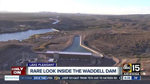 Rare look inside Lake Pleasant generating station