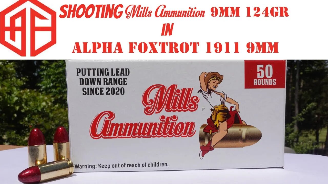 Shooting Mills Ammunition 9mm 124gr Coated in Alpha Foxtrot’s AF 1911 Commander IT’s AWESOME!