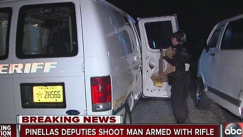 Pinellas deputies shoot man armed with rifle